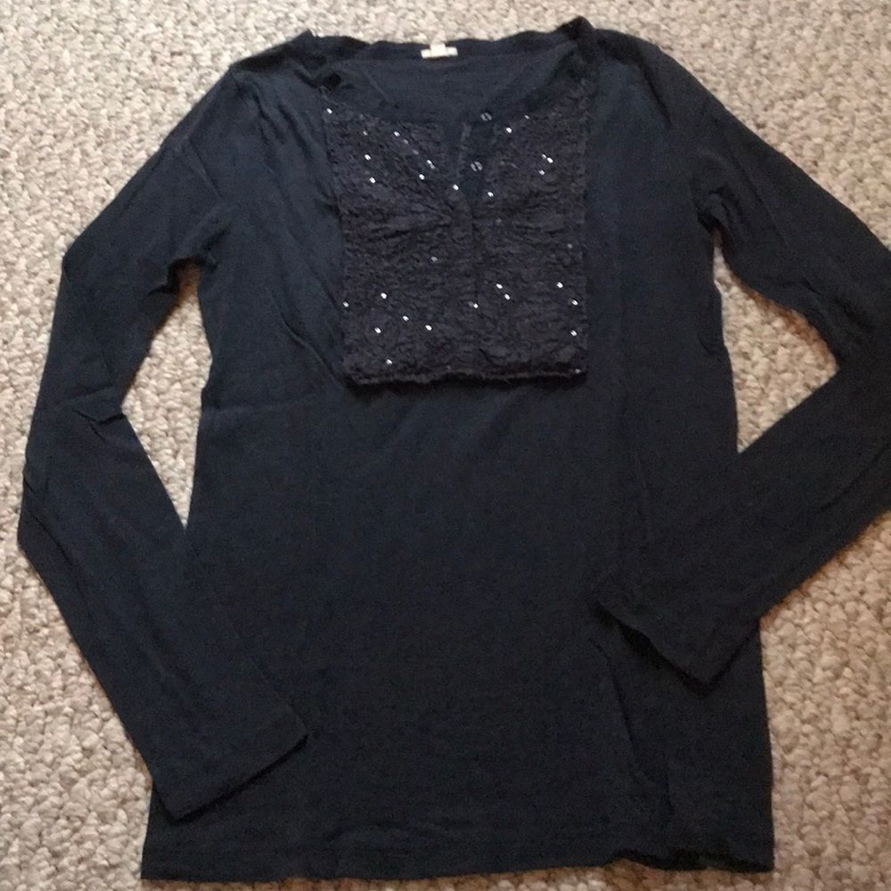 Jcrew Navy Henley top